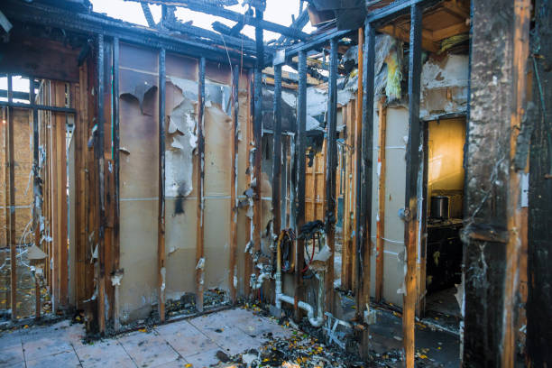 Professional Fire Damage Repair technician working in Cranbury, NJ